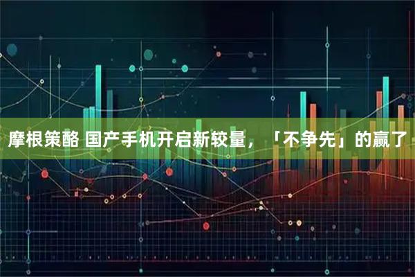 摩根策酪 国产手机开启新较量,「不争先」的赢了