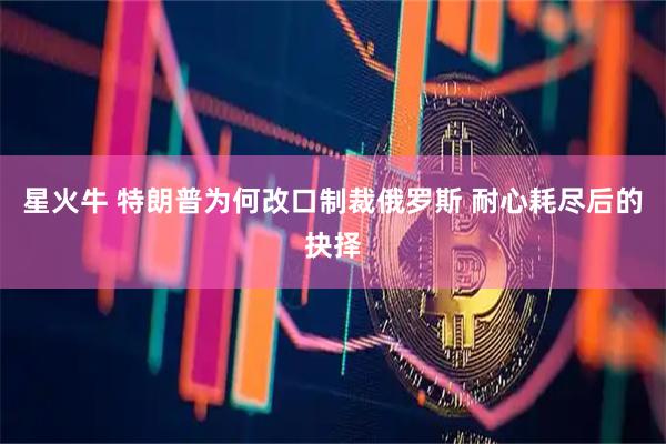 星火牛 特朗普为何改口制裁俄罗斯 耐心耗尽后的抉择