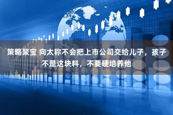 策略聚宝 向太称不会把上市公司交给儿子，孩子不是这块料，不要硬培养他