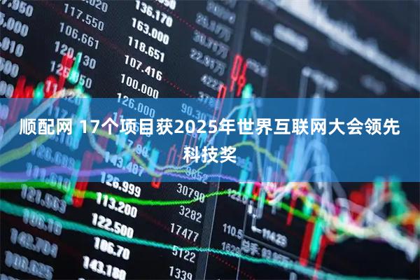 顺配网 17个项目获2025年世界互联网大会领先科技奖